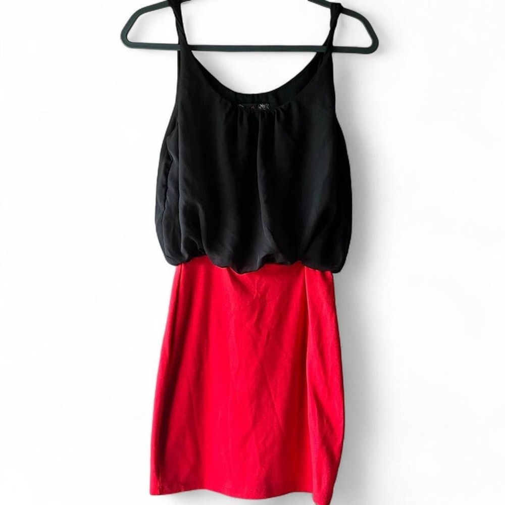 Body central black/red‎ bodycon dress small EUC